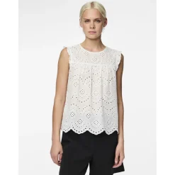 PIECES dame top PCVILDE - Bright White Online