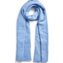 PIECES dame tørklæde PCMOCCA - Faded denim Best