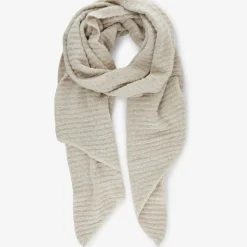 PIECES dame tørklæde PCPYRON - Whitecap Gray Online