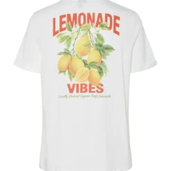 PIECES DAME T-SHIRT PCFIB - Bright White Lemonade Best