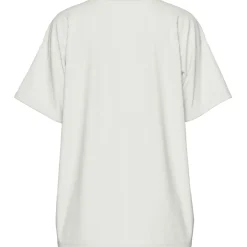 PIECES dame t-shirt PCHANNAH - Cloud Dancer Palm/cheetah