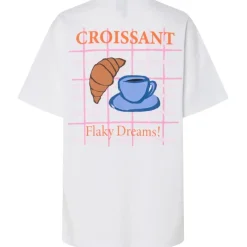 PIECES DAME T-SHIRT PCJELMA - Bright White Croissant New