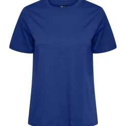 PIECES dame t-shirt PCRIA - Mazarine Blue