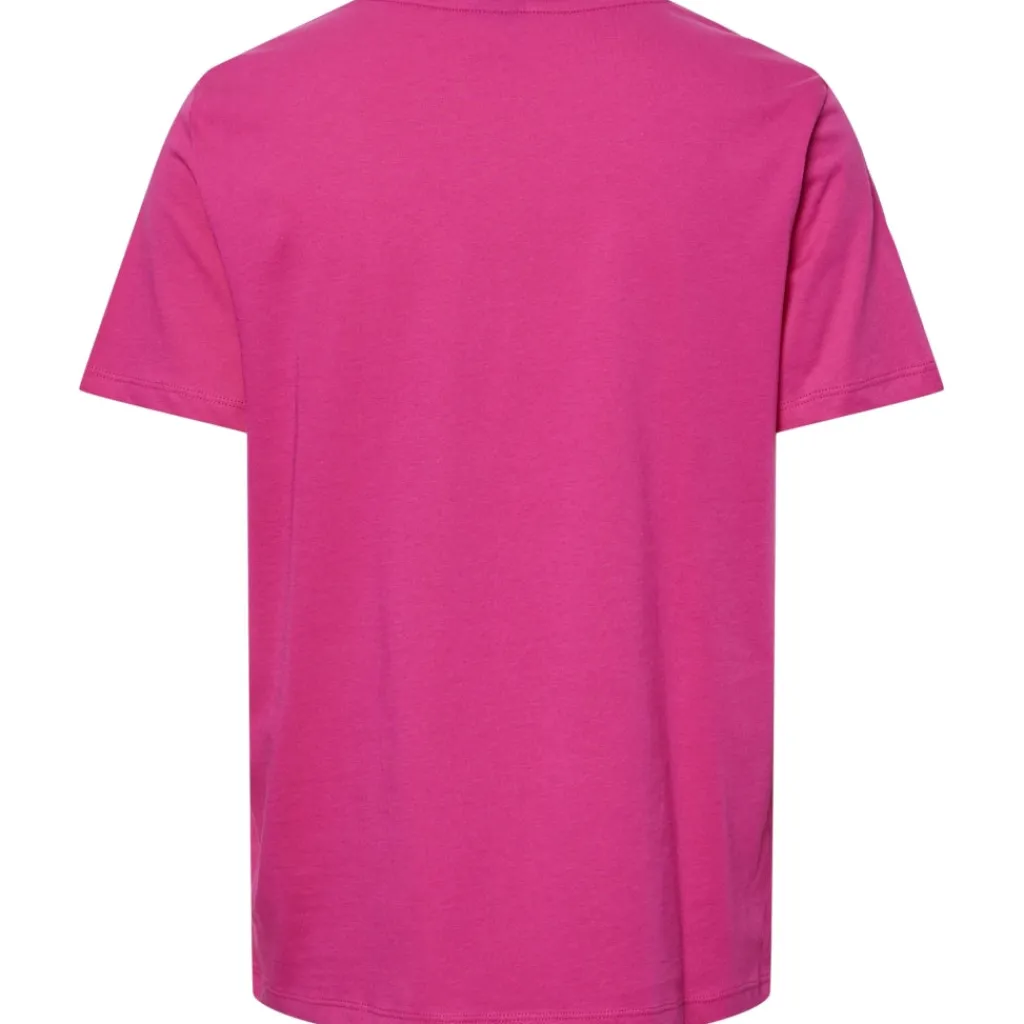 PIECES dame t-shirt PCRIA - Beetroot Purple Hot