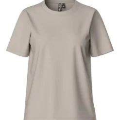 PIECES dame t-shirt PCRIA - Silver Gray