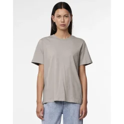 PIECES dame t-shirt PCRIA - Silver Gray