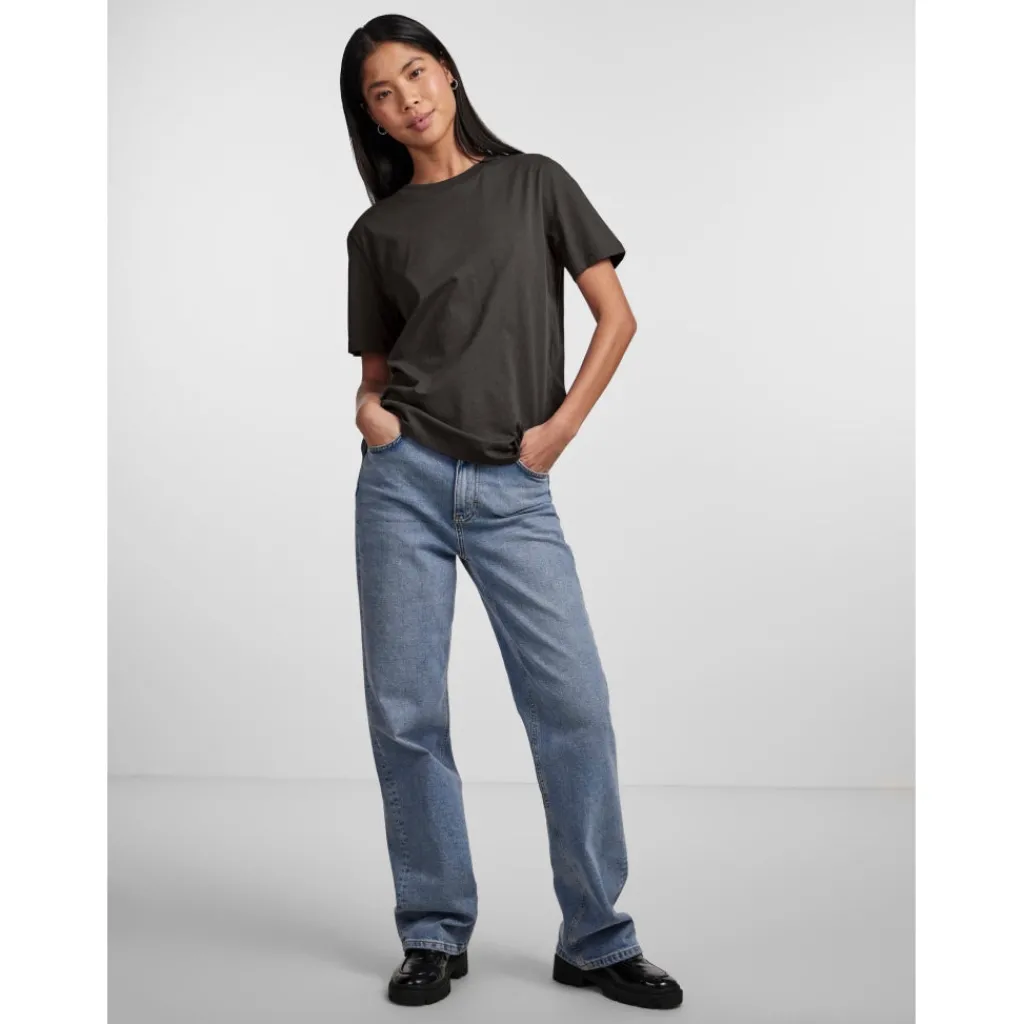 PIECES dame t-shirt PCRIA - Black Discount