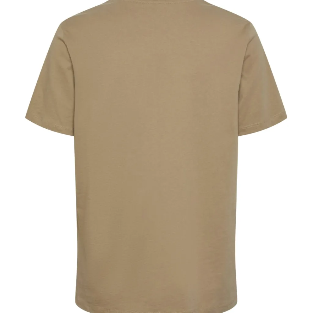 PIECES dame t-shirt PCRIA - Silver Mink Hot