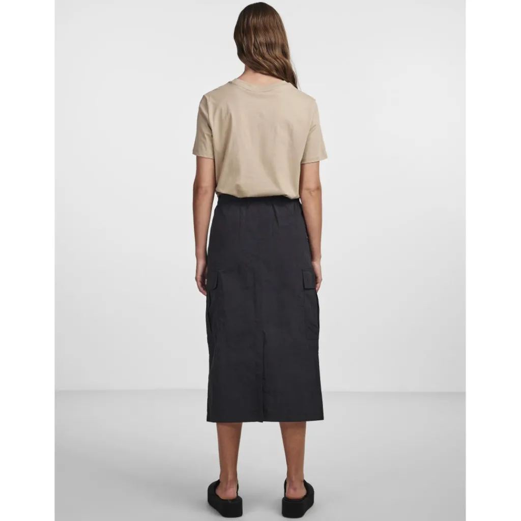 PIECES dame t-shirt PCRIA - Silver Mink Hot