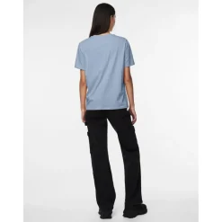 PIECES dame t-shirt PCRIA - Faded denim Best