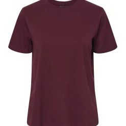 PIECES dame t-shirt PCRIA - Tawny Port New