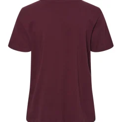 PIECES dame t-shirt PCRIA - Tawny Port New