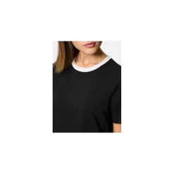 PIECES dame t-shirt PCRIA - Black contrast white