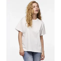 PIECES dame t-shirt PCSKYLAR - Bright White Best