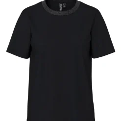 PIECES Dame T-Shirts PCRIA - Black Discount