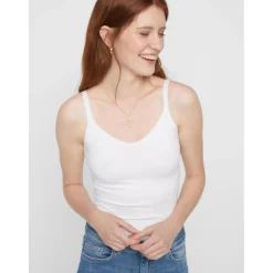 PIECES dame undertøj PCPLAIN - White Hot