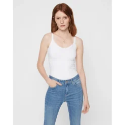 PIECES dame undertøj PCPLAIN - White Hot