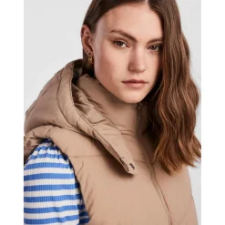 PIECES dame vest PCJAMILLA - Silver Mink Sale