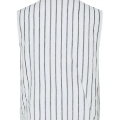 PIECES dame vest PCPIA - Bright White Navy blazer Clearance