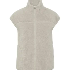 PIECES dame vest PCSADIA - Silver Gray Hot