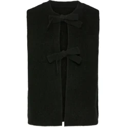 PIECES dame vest PCSILLY - Black Best