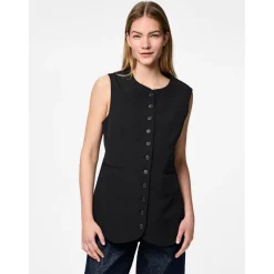 PIECES dame vest PCTEMPRE - Black Sale