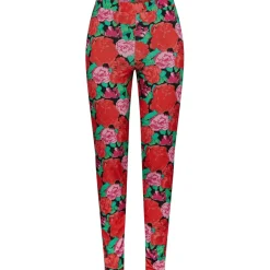 PIECES X DITTE ESTRUP PCSILLE HW LEGGINS NEW - Black Aop Roses