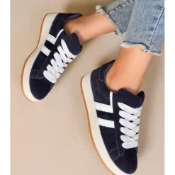 SHOES Rosalie dame sneakers BM-1101 - Blue Discount