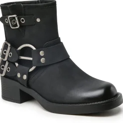 SHOES Sala Dame bikerstøvler 9201 - Black Outlet