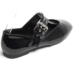 SHOES Sandrine dame ballerina sko 6689 - Black Sale