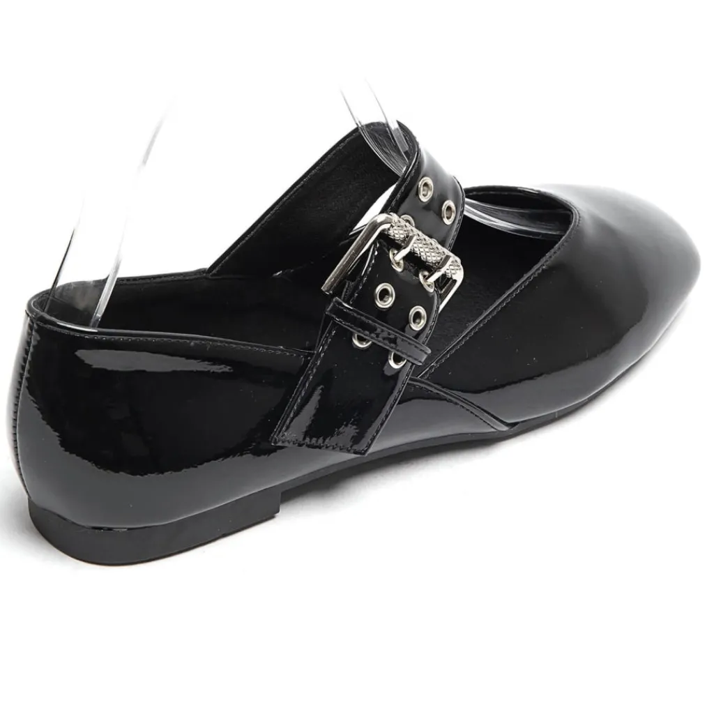 SHOES Sandrine dame ballerina sko 6689 - Black Sale