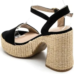 SHOES Sigrid dame plateau 3857 - Black Online