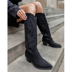 SHOES Simone dame støvler 7688A-1 - Black Discount