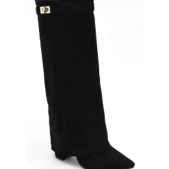 SHOES Sof Dame støvler 9501A - Black Clearance