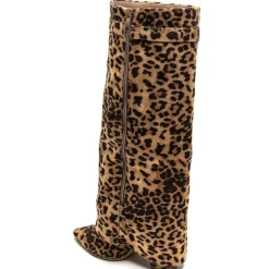 SHOES Sof Dame støvler 9501A - Leopard Discount