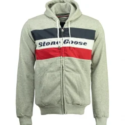 Geographical Norway Sweatshirt STONE GOOSE Herre FAGOOSE - Light Grey Clearance