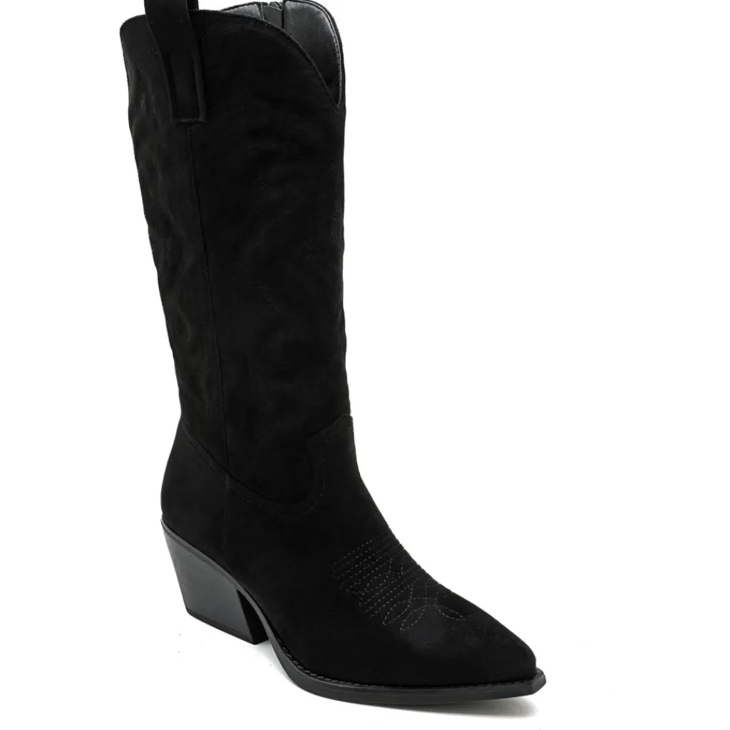 SHOES Talia dame cowboystøvler 5677-1 - Black