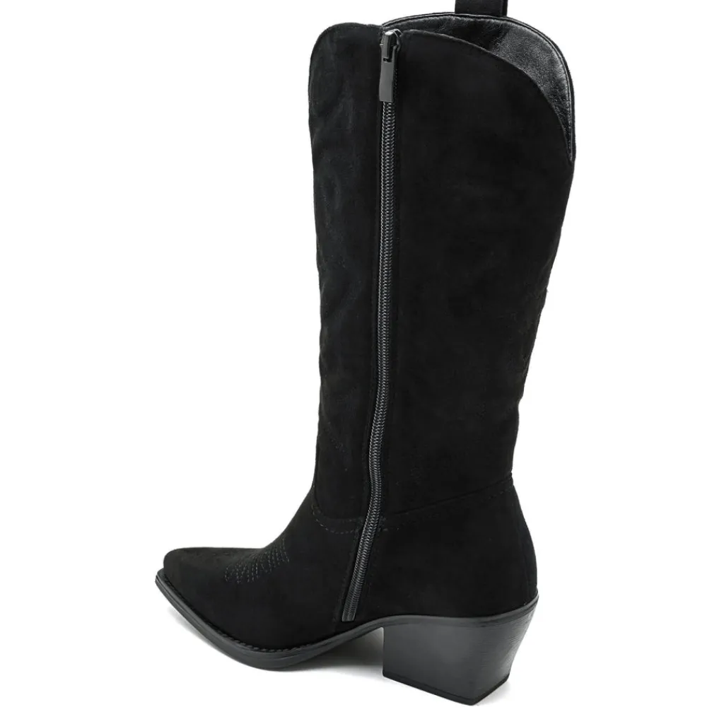 SHOES Talia dame cowboystøvler 5677-1 - Black