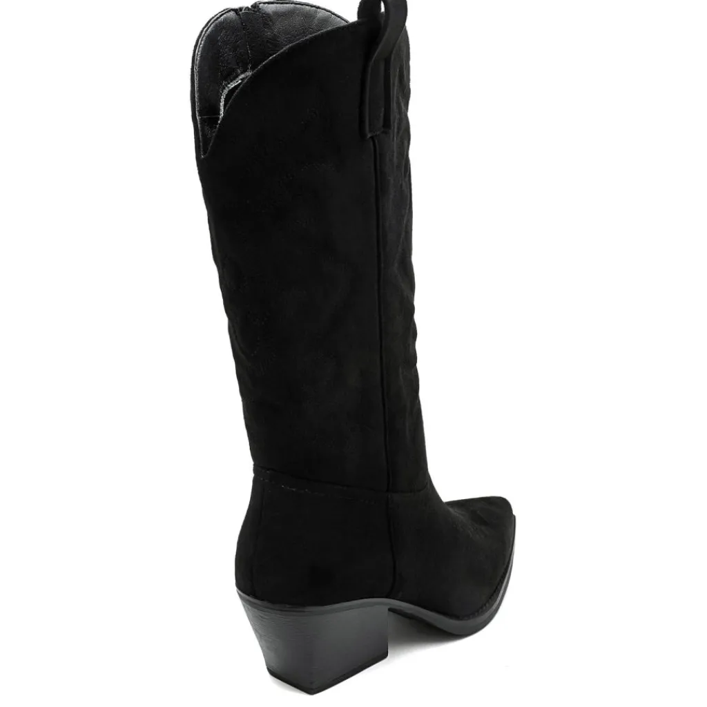 SHOES Talia dame cowboystøvler 5677-1 - Black