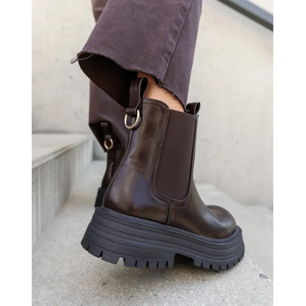 SHOES Thea dame støvler 6328 - Brown Sale