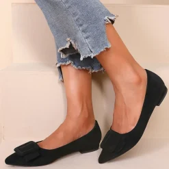 SHOES Vela dame ballerina sko H8-1030E - Black Hot