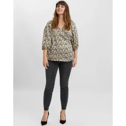 Vero Moda Curve dame bluse VMMINTI - Birch Hot