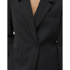 Vero Moda Dame Blazer VMBESTIE - Dark grey melange Clearance