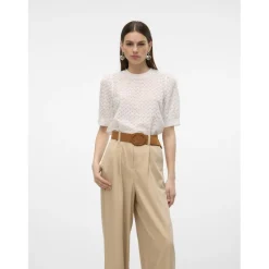 Vero Moda dame bluse VMBECCA - Snow white Best