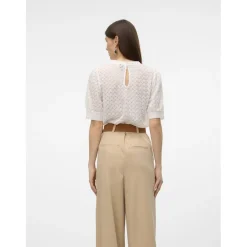 Vero Moda dame bluse VMBECCA - Snow white Best