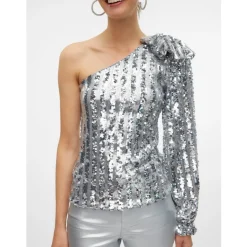 Vero Moda dame bluse VMEFI - Silver Colour Outlet