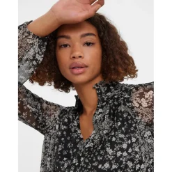 Vero Moda dame bluse VMKAYA - Black Hilma Online