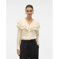 Vero Moda dame bluse VMLIZZI - Birch Online