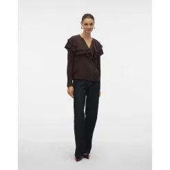 Vero Moda dame bluse VMLIZZI - Chocolate Torte Discount