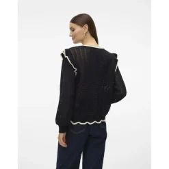 Vero Moda dame bluse VMMADELYN - Black W. BIRCH New